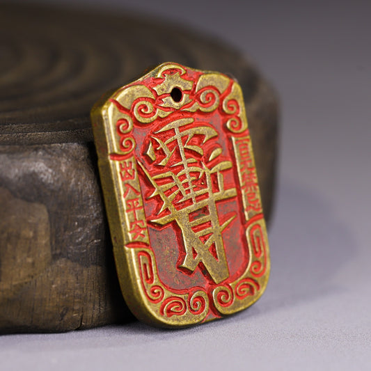 New brass cinnabar Taoist officials bless antiques, mountain ghosts, gossip and spend money