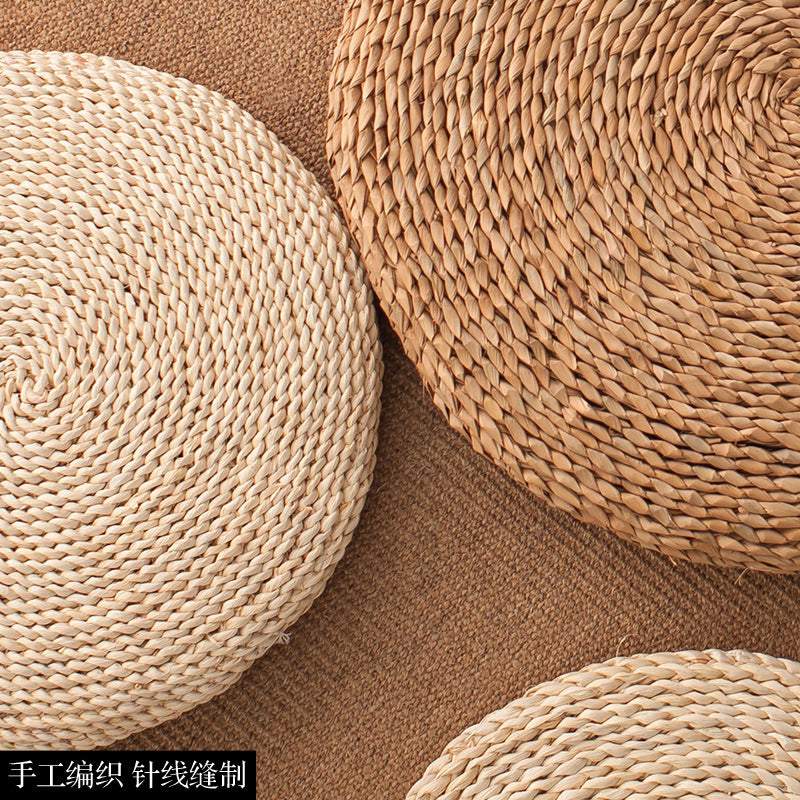 Taoist futon cushion Chinese floor mat Round straw mat Meditation Commercial outdoor mat Indoor meditation Kneeling meditation cushion