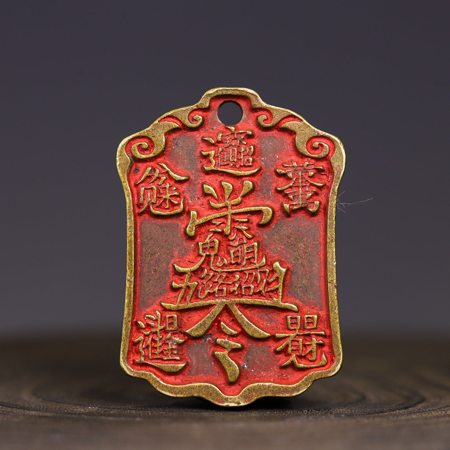 New brass cinnabar Taoist officials bless antiques, mountain ghosts, gossip and spend money