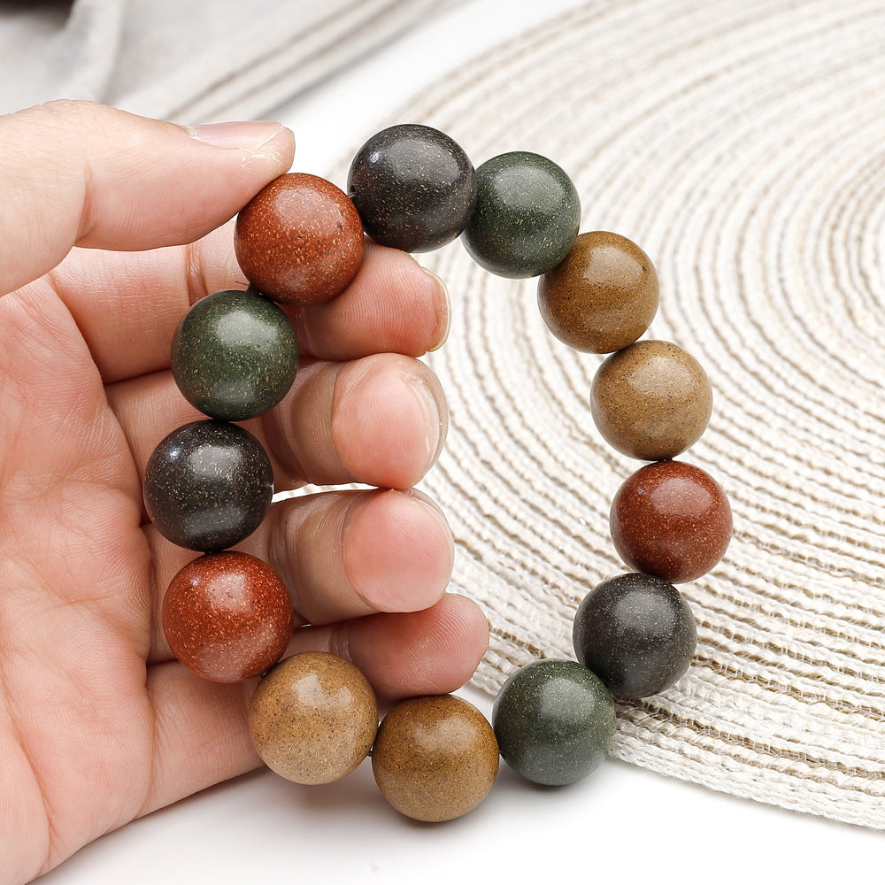 Natural ancient Hexiang beads, five elements of fragrant beads, bracelet, Buddha handmade Chinese herbal medicine fragrant beads