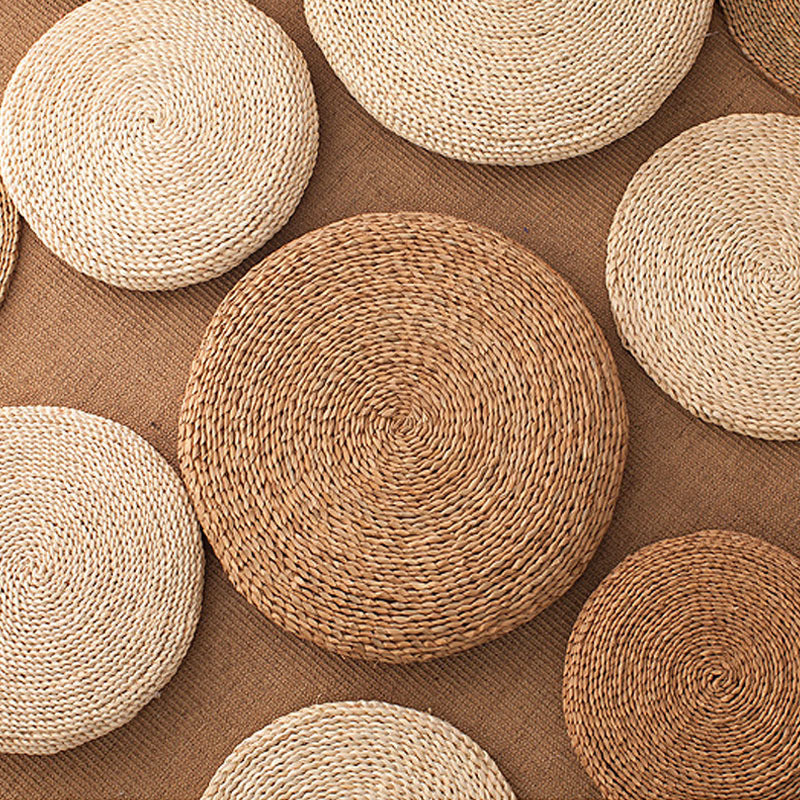 Taoist futon cushion Chinese floor mat Round straw mat Meditation Commercial outdoor mat Indoor meditation Kneeling meditation cushion