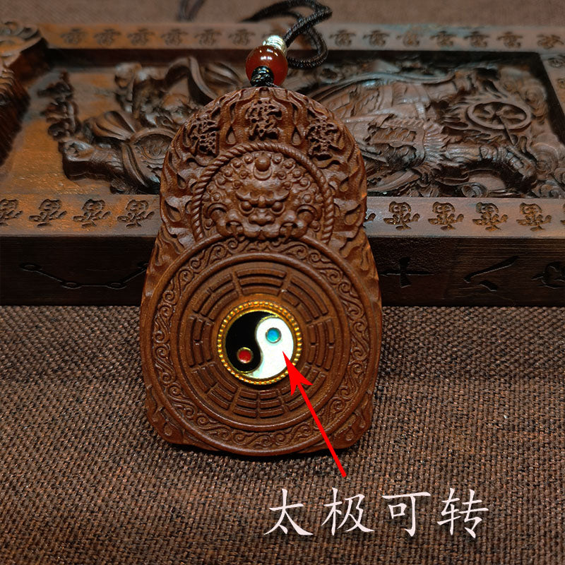 Taoist lightning strikes jujube Sanqing statue pendant Yuqing Yuanshi Shangqing Lingbao Taiqing morality Sanqing taboo