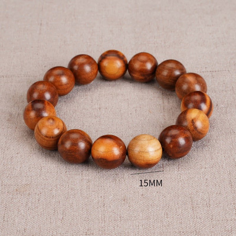 Lightning strikes wood, finely picks lightning strikes mahogany Tianlei beads, handheld Taoist log Wenwan rosary mahogany bracelet.