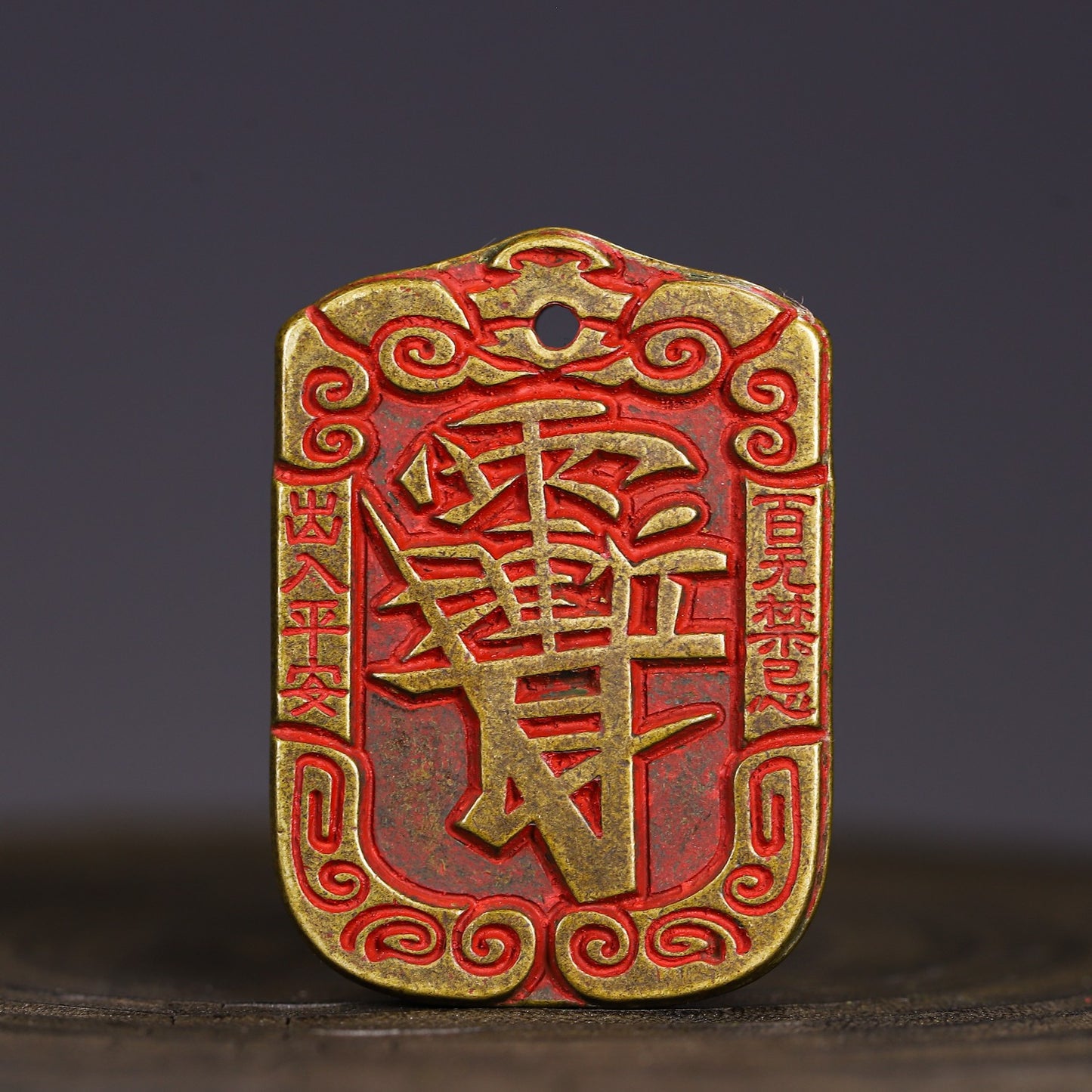 New brass cinnabar Taoist officials bless antiques, mountain ghosts, gossip and spend money