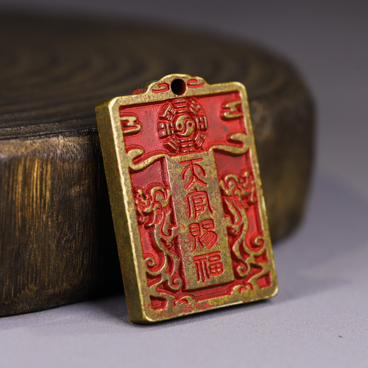 New brass cinnabar Taoist officials bless antiques, mountain ghosts, gossip and spend money