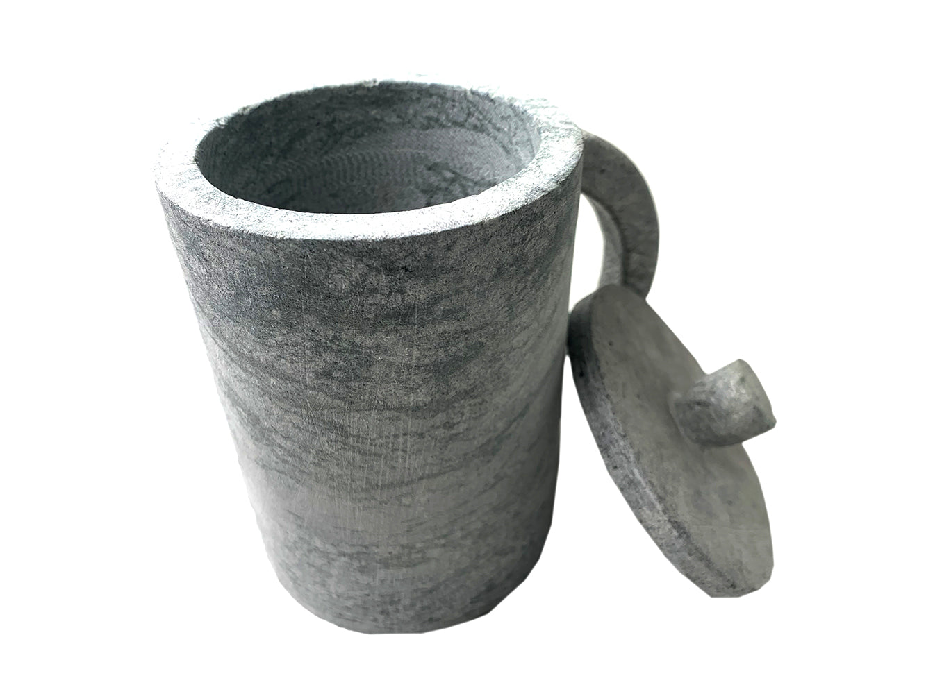 Motuo soapstone water cup, stone pot water cup, stone water cup, Tibet water cup, soft stone Motuo straight hair handmade water cup