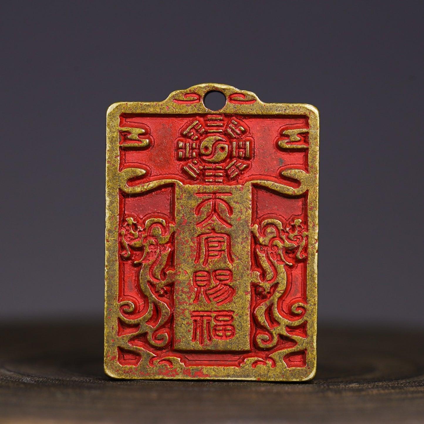 New brass cinnabar Taoist officials bless antiques, mountain ghosts, gossip and spend money