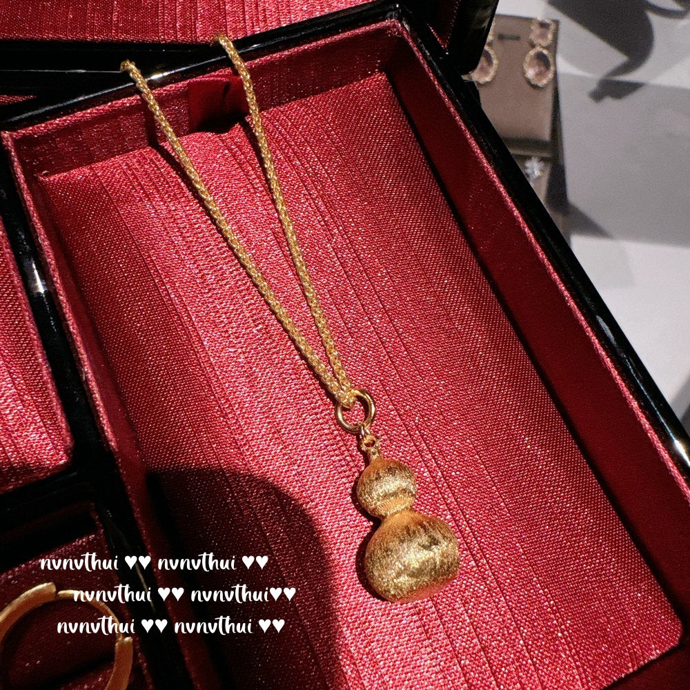 Ancient Taoist gold filigree chisel engraving vajra pestle Pixiu necklace, new Chinese style, rich woman, Pixiu copper coins stacked with pendant chain