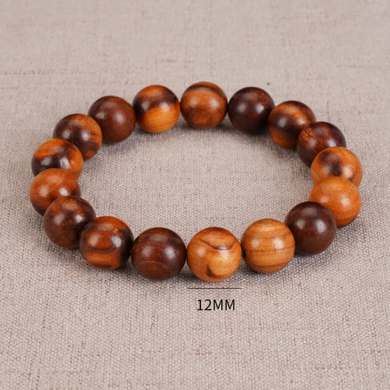 Lightning strikes wood, finely picks lightning strikes mahogany Tianlei beads, handheld Taoist log Wenwan rosary mahogany bracelet.