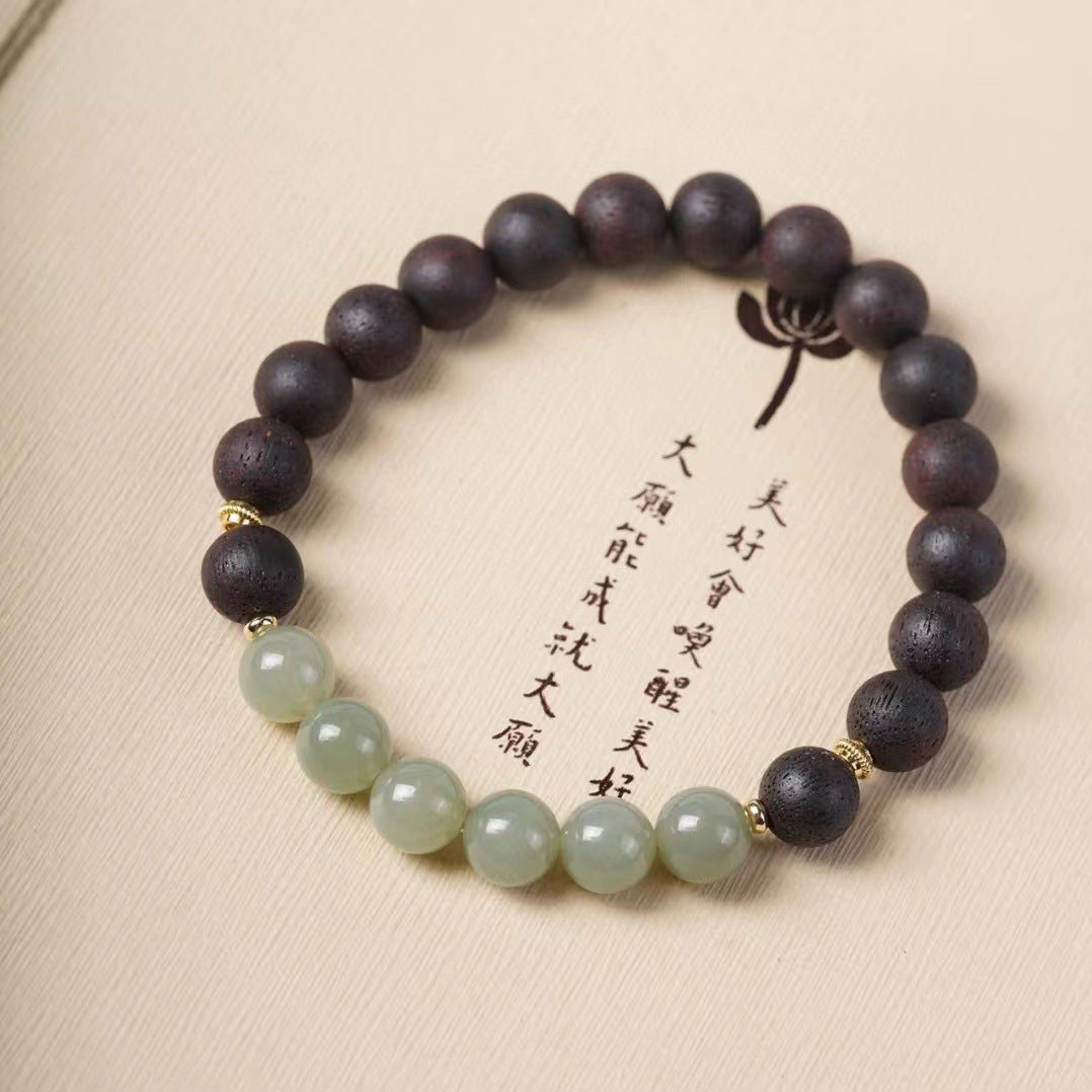 Taoist Falling True Fragrance Natural Jade Single Ring Bracelet Falling True Fragrance DIY Single Ring Bracelet