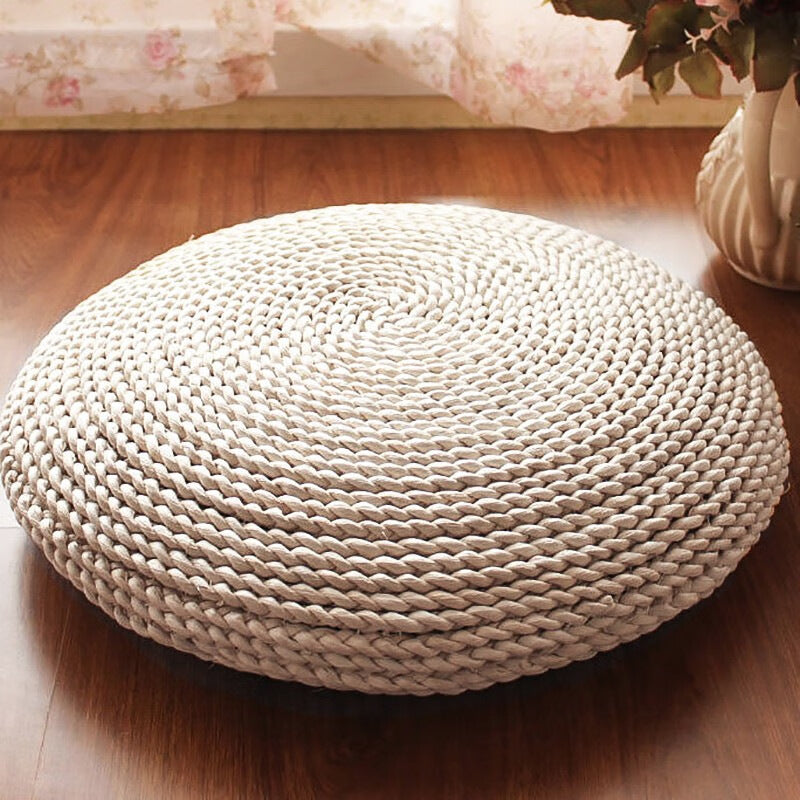 Taoist futon cushion Chinese floor mat Round straw mat Meditation Commercial outdoor mat Indoor meditation Kneeling meditation cushion