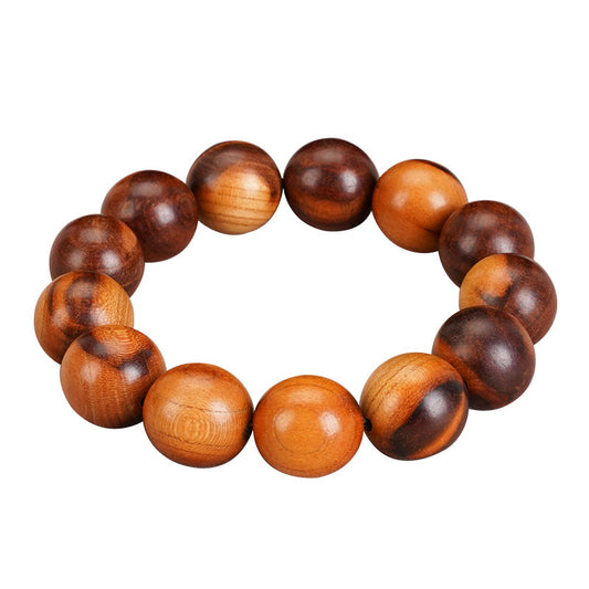 Lightning strikes wood, finely picks lightning strikes mahogany Tianlei beads, handheld Taoist log Wenwan rosary mahogany bracelet.